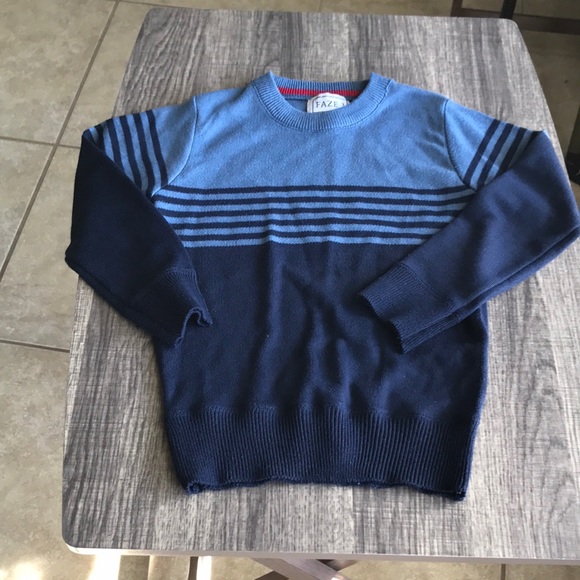 Tahari Blue and Brown Kids Sweater Set - Picture 2 of 5